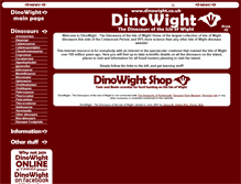 Tablet Screenshot of dinowight.org.uk